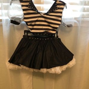 Black and White Dance Costume